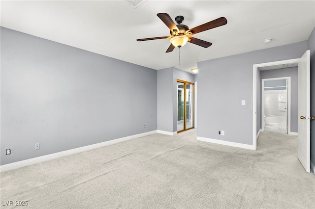 2062 Club Crest Way, Henderson, NV 89014 - unfurnished bedroom with light carpet, baseboards, and ceiling fan