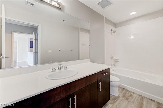 8255 S Las Vegas Blvd Unit 1816, Las Vegas, NV 89123 - bathroom with toilet, vanity, and shower / bathtub combination