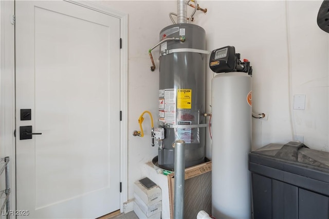 8504 Mystic Night Ave, Las Vegas, NV 89143 - utility room featuring strapped water heater