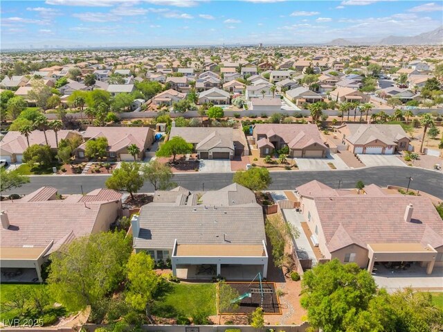 8504 Mystic Night Ave, Las Vegas, NV 89143 - aerial view of residential area featuring mountains