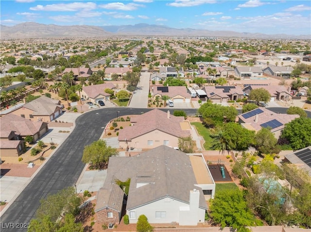 8504 Mystic Night Ave, Las Vegas, NV 89143 - aerial perspective of suburban area with mountains