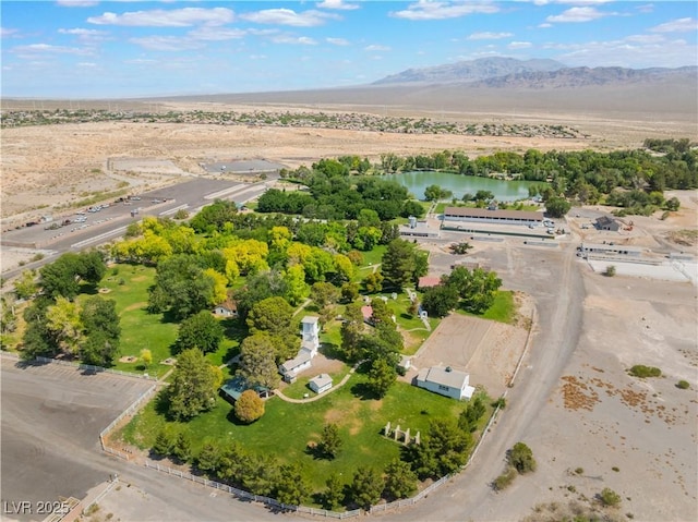 8504 Mystic Night Ave, Las Vegas, NV 89143 - aerial overview of property's location with a water and mountain view