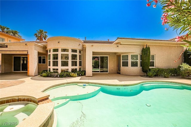 213 Villa Borghese St, Las Vegas, NV 89138 - swimming pool with a patio and an in-ground hot tub