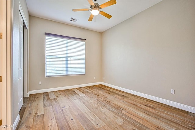 213 Villa Borghese St, Las Vegas, NV 89138 - spare room with light wood-type flooring, baseboards, and ceiling fan