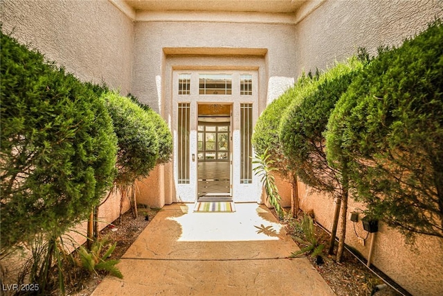 213 Villa Borghese St, Las Vegas, NV 89138 - view of exterior entry with stucco siding