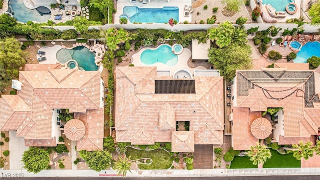 213 Villa Borghese St, Las Vegas, NV 89138 - bird's eye view of a pool