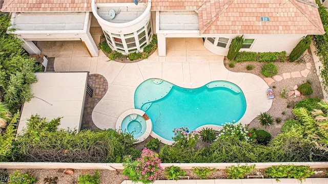 213 Villa Borghese St, Las Vegas, NV 89138 - aerial view of a pool area