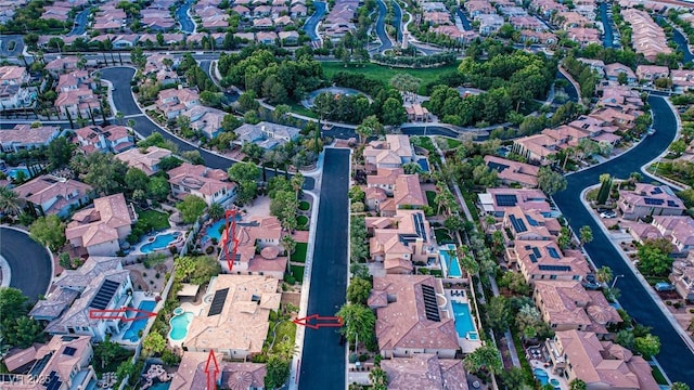 213 Villa Borghese St, Las Vegas, NV 89138 - aerial overview of property's location with nearby suburban area