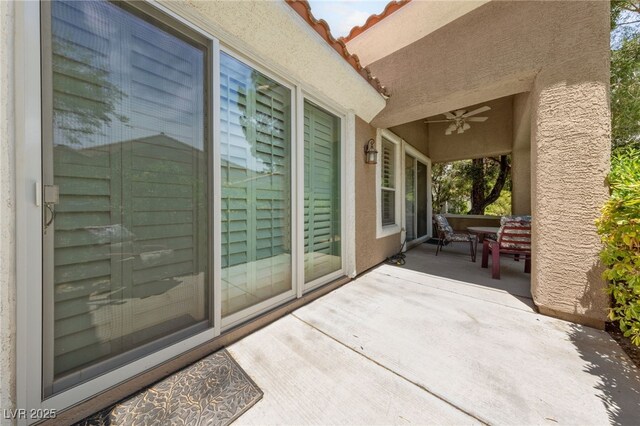 1912 Summer Pine Ct Unit 102, Las Vegas, NV 89134 - view of patio / terrace with a ceiling fan