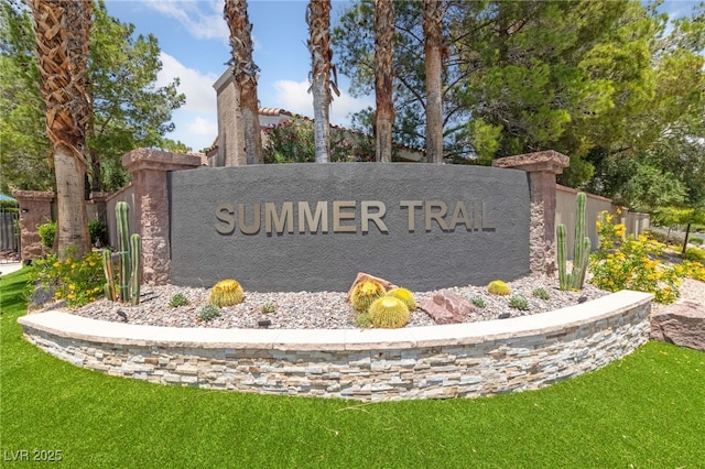1912 Summer Pine Ct Unit 102, Las Vegas, NV 89134 - community / neighborhood sign featuring a lawn