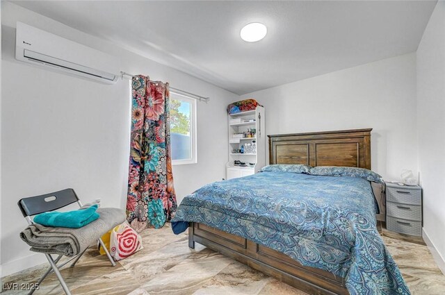 872 N Linn Ln, Las Vegas, NV 89110 - bedroom featuring a wall mounted AC and baseboards
