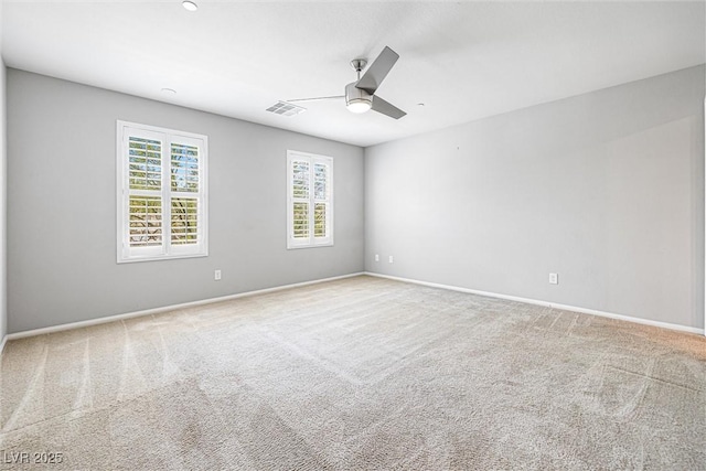 3188 Via Da Vinci, Henderson, NV 89044 - unfurnished room featuring ceiling fan, carpet, and baseboards
