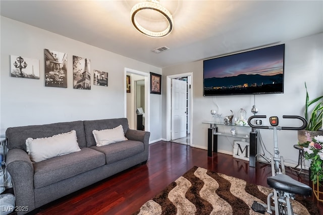 300 N 14th St, Las Vegas, NV 89101 - living room featuring wood finished floors and baseboards