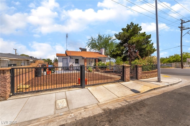 300 N 14th St, Las Vegas, NV 89101 - view of front of house with a gate and a fenced front yard