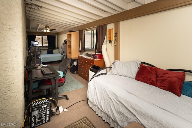 3236 Manzanita Ln, Laughlin, NV 89029 - bedroom featuring carpet floors and a ceiling fan