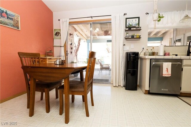 3236 Manzanita Ln, Laughlin, NV 89029 - dining space with baseboards