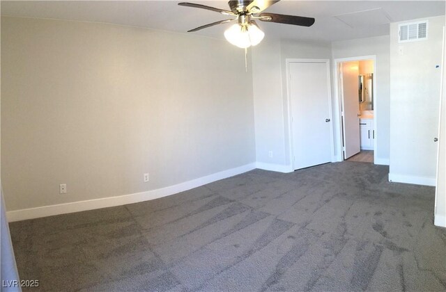 4555 E Sahara Ave Unit 226, Las Vegas, NV 89104 - unfurnished room with a ceiling fan, baseboards, and carpet floors