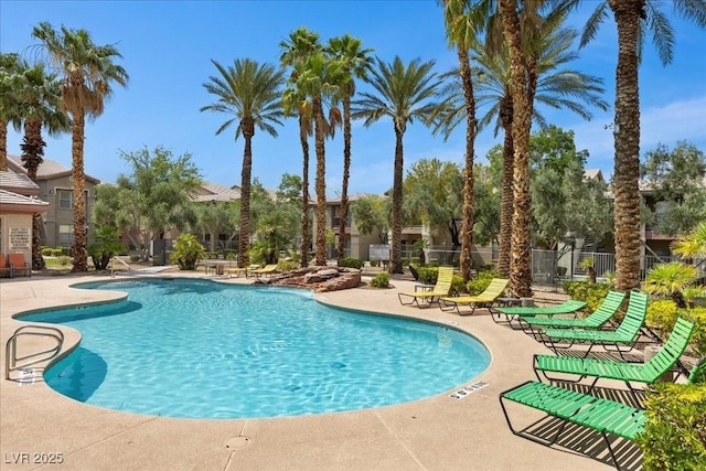 8000 Badura Ave Unit 2028, Las Vegas, NV 89113 - community pool featuring a patio area