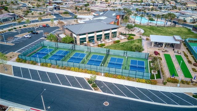 6684 Regency Stone Way, Las Vegas, NV 89148 - aerial view of a pool area