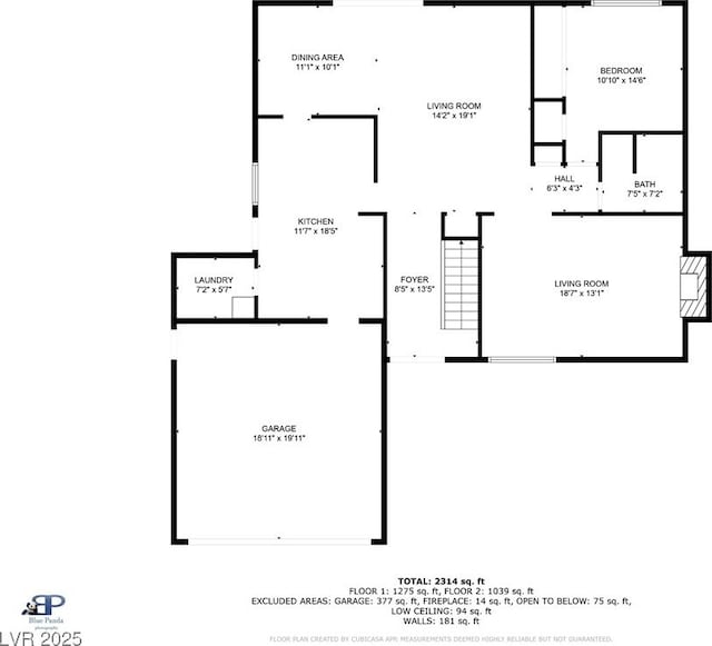4431 El Campana Way, Las Vegas, NV 89121 - home floor plan