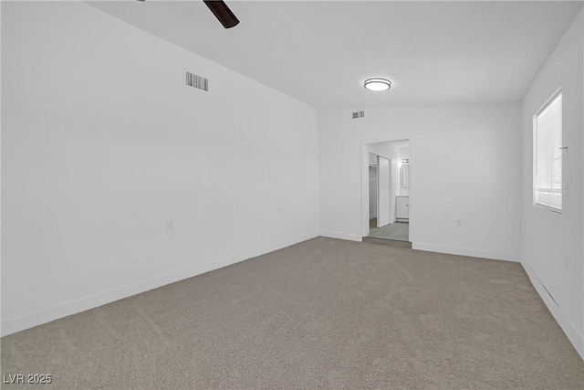 1608 E Mcdonald Ave, North Las Vegas, NV 89030 - carpeted empty room featuring ceiling fan and baseboards