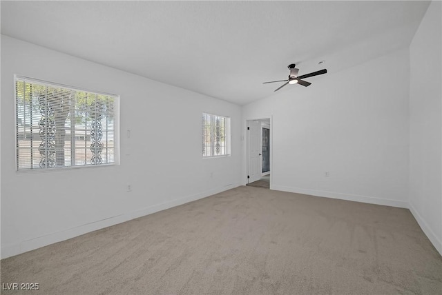 1608 E Mcdonald Ave, North Las Vegas, NV 89030 - unfurnished room with carpet floors, plenty of natural light, baseboards, and vaulted ceiling