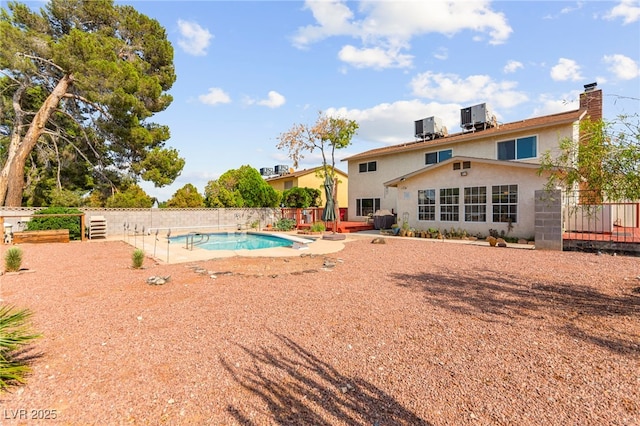 6612 Elton Ave, Las Vegas, NV 89107 - view of pool with central air condition unit and a patio area