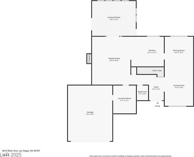 6612 Elton Ave, Las Vegas, NV 89107 - property floor plan