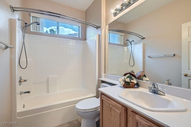 4311 Fiore Bella Blvd, Las Vegas, NV 89135 - full bathroom with bathing tub / shower combination, vanity, and tile patterned flooring