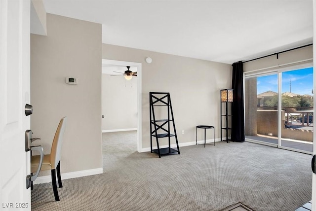 8070 W Russell Rd Unit 2052, Las Vegas, NV 89113 - carpeted empty room with a ceiling fan and baseboards