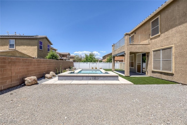 4225 Telstar Ct, North Las Vegas, NV 89032 - view of swimming pool with a fenced backyard and a patio