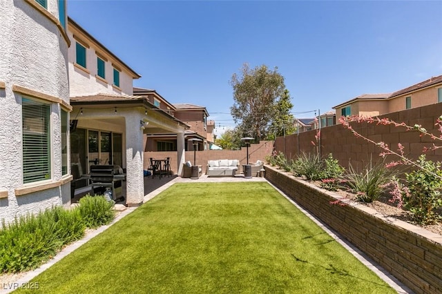 7194 Sage Wren Ct, Las Vegas, NV 89148 - view of yard with outdoor lounge area and a patio