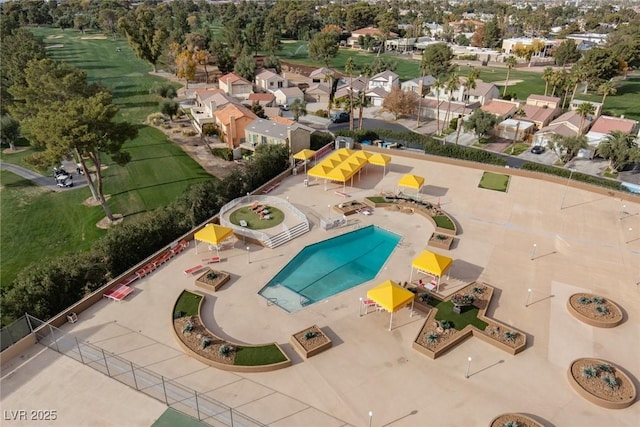 3111 Bel Air Dr Unit 12G, Las Vegas, NV 89109 - bird's eye view of a pool area