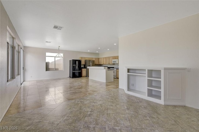 1408 Reebok Ter, Henderson, NV 89014 - unfurnished living room with light tile patterned floors, recessed lighting, and built in features