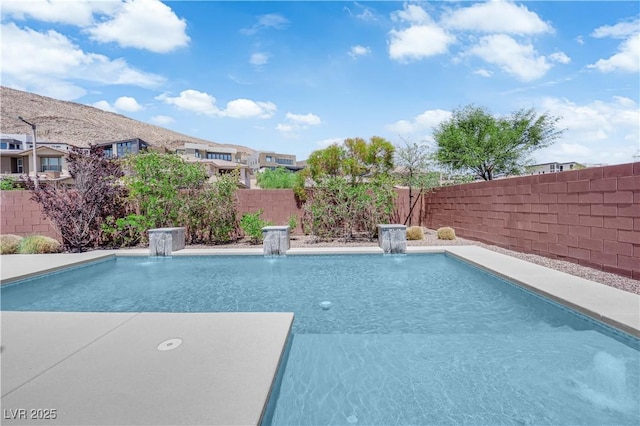 5542 Oak Bend Dr, Las Vegas, NV 89135 - view of swimming pool with a fenced backyard