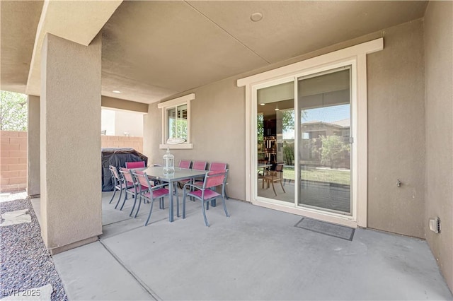 5542 Oak Bend Dr, Las Vegas, NV 89135 - view of patio / terrace with outdoor dining space