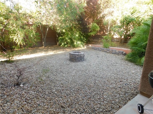 11173 Hickory Glen St, Las Vegas, NV 89179 - view of yard with a fire pit