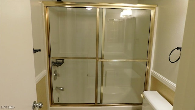 3606 Gold Sluice Ave, North Las Vegas, NV 89032 - bathroom with a shower with shower door and toilet