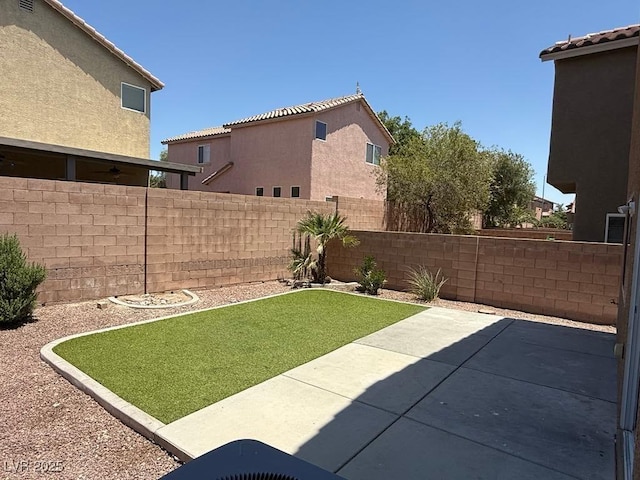 3736 Gallowtree Ave, North Las Vegas, NV 89081 - fenced backyard featuring a patio
