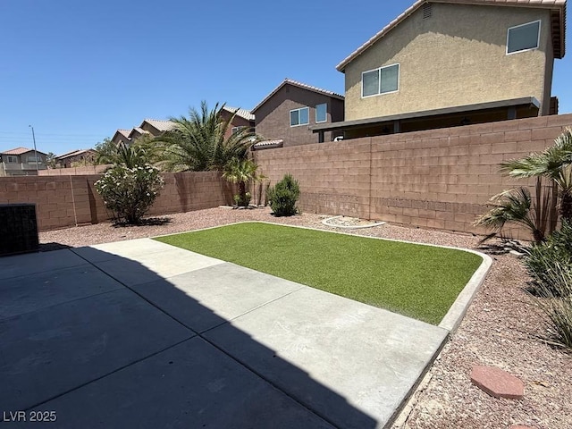 3736 Gallowtree Ave, North Las Vegas, NV 89081 - fenced backyard featuring a patio