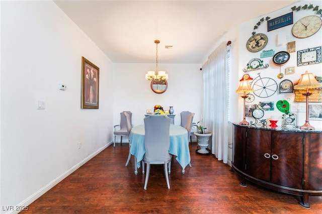 2789 Trotwood Ln, Las Vegas, NV 89108 - dining room with a chandelier and wood finished floors