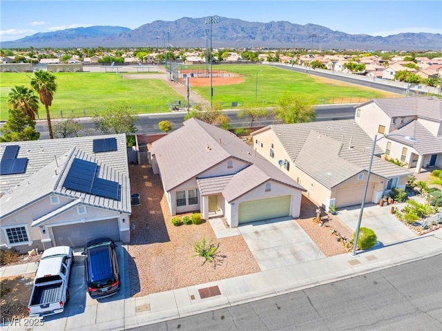 5112 Foggia Ave, Las Vegas, NV 89130 - aerial perspective of suburban area with mountains