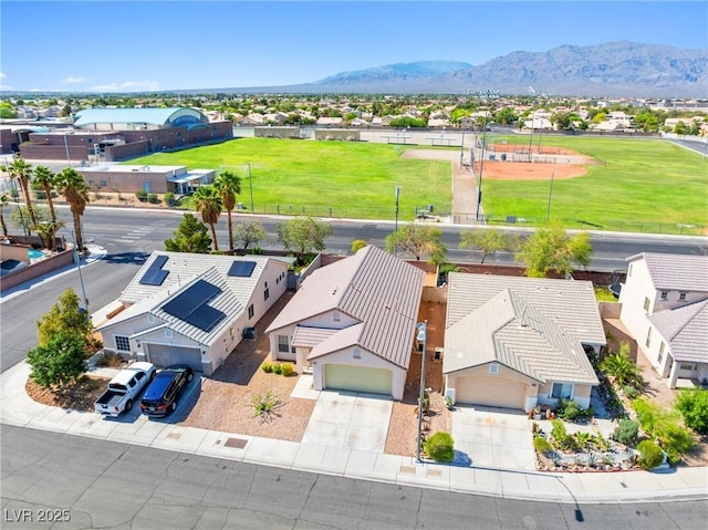 5112 Foggia Ave, Las Vegas, NV 89130 - aerial perspective of suburban area with mountains