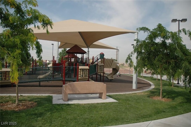 8567 Little Fox St, Las Vegas, NV 89123 - communal playground featuring a lawn