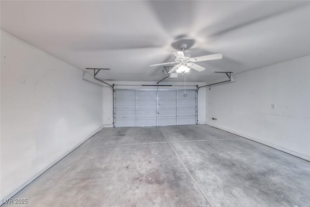 8567 Little Fox St, Las Vegas, NV 89123 - garage featuring a garage door opener and ceiling fan