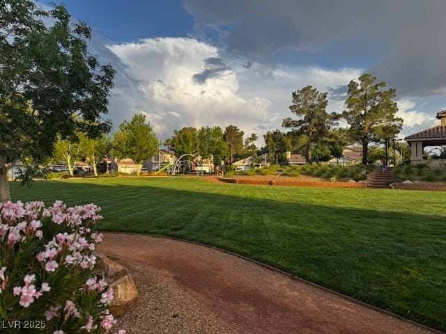 2419 Pebble Springs Ct, Henderson, NV 89074 - view of property's community featuring a lawn