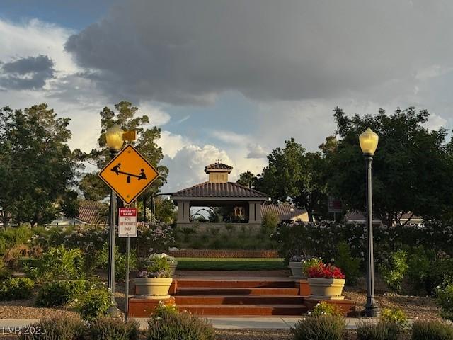 2419 Pebble Springs Ct, Henderson, NV 89074 - view of property's community featuring a gazebo