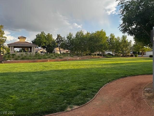 2419 Pebble Springs Ct, Henderson, NV 89074 - view of home's community featuring a lawn and a gazebo