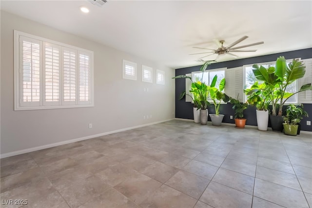 7732 Bandon Cliffs St, North Las Vegas, NV 89084 - unfurnished room featuring ceiling fan and recessed lighting