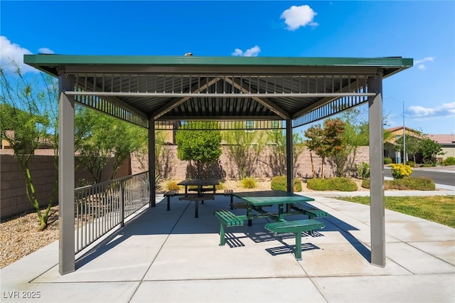 7732 Bandon Cliffs St, North Las Vegas, NV 89084 - view of patio / terrace featuring a gazebo